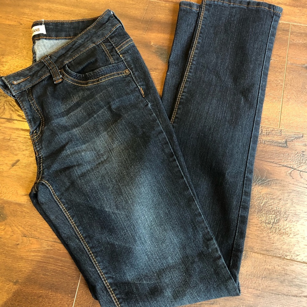 Wax skinny dark wash denim jeans size  6/28